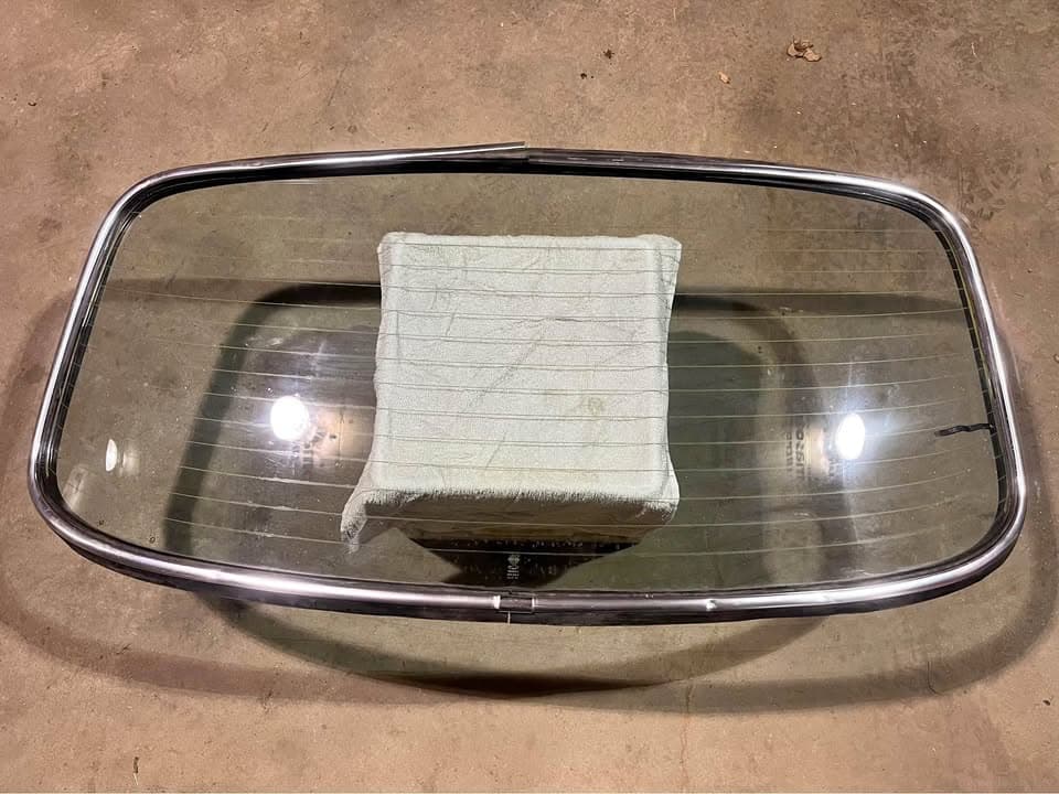 1960s 1970s Volvo P1800 P1800E Coupe Rear Heated Window Glass